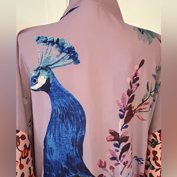 Peacock Kimono / Robe - Picture 5 of 8